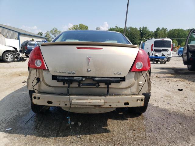 1G2ZG58N474227862 - 2007 PONTIAC G6 BASE BEIGE photo 6