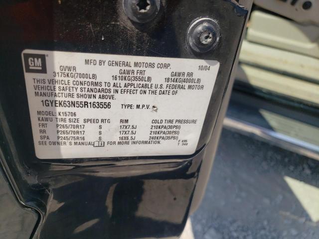 1GYEK63N55R163556 - 2005 CADILLAC ESCALADE LUXURY BLACK photo 13