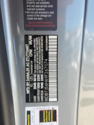 WDBTJ56H69F267074 - 2009 MERCEDES-BENZ CLK 350 SILVER photo 12