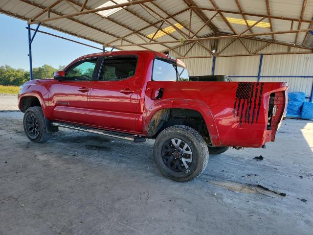 3TMAZ5CN3KM106098 - 2019 TOYOTA TACOMA DOUBLE CAB Красный фото 2