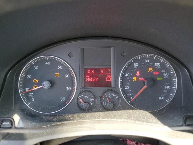 3VWEF71K97M068654 - 2007 VOLKSWAGEN JETTA WOLFSBURG 黑色 照片 9