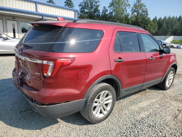 1FM5K8B82HGB56122 - 2017 FORD EXPLORER RED photo 3