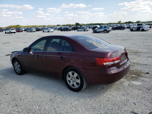 5NPET46C27H227743 - 2007 HYUNDAI SONATA GLS MAROON photo 2