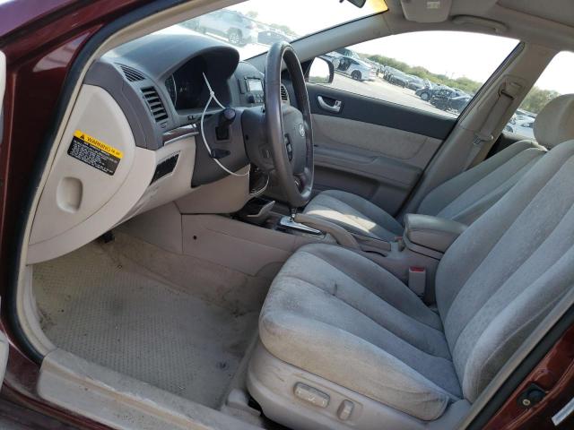 5NPET46C27H227743 - 2007 HYUNDAI SONATA GLS MAROON photo 7