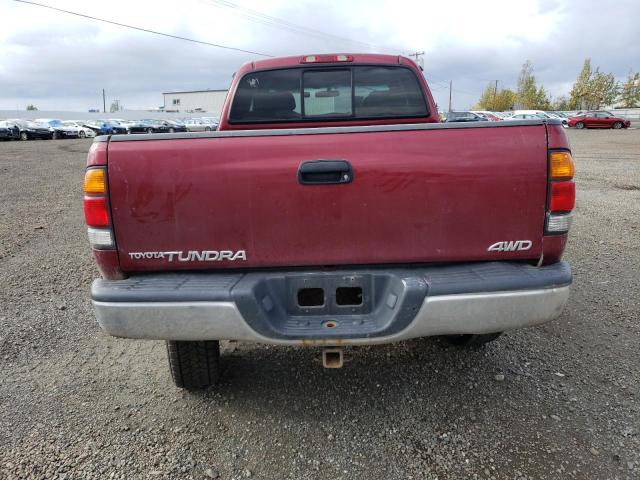 5TBBT44171S130312 - 2001 TOYOTA TUNDRA ACCESS CAB ბურგუნდია ფოტო 6