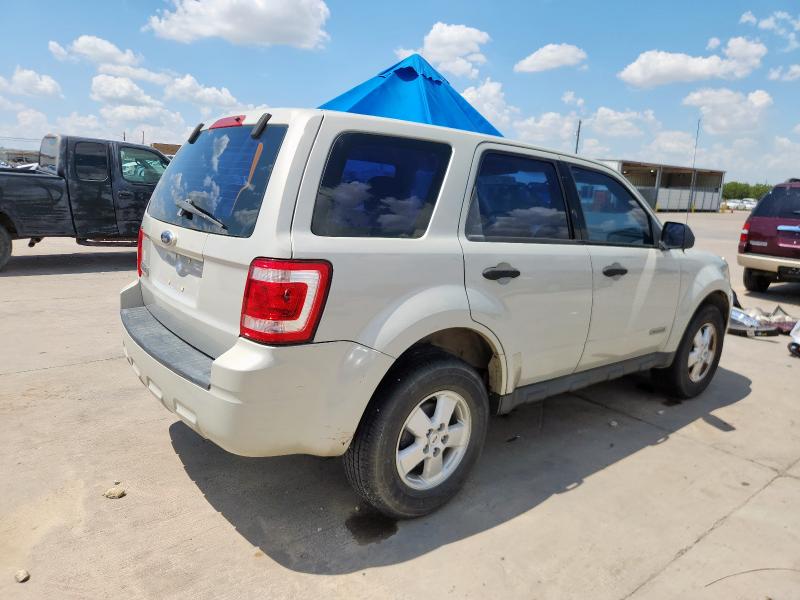 1FMCU02Z88KD32955 - 2008 FORD ESCAPE XLS 米色 照片 3