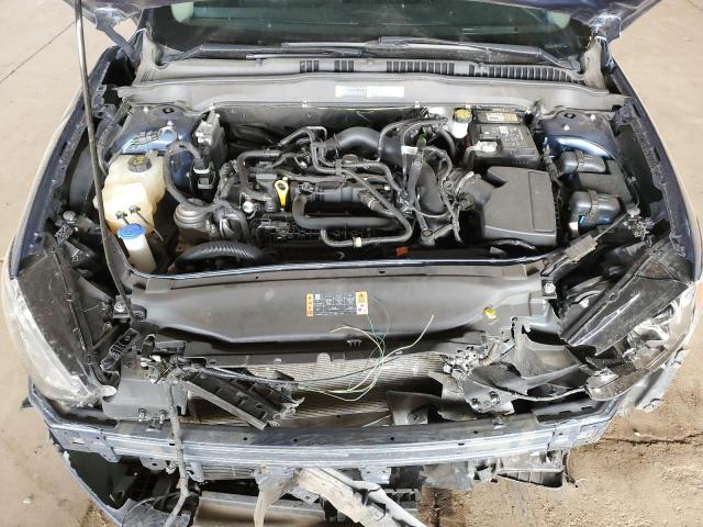 3FA6P0HD9KR173053 - 2019 FORD FUSION SE BLUE photo 11