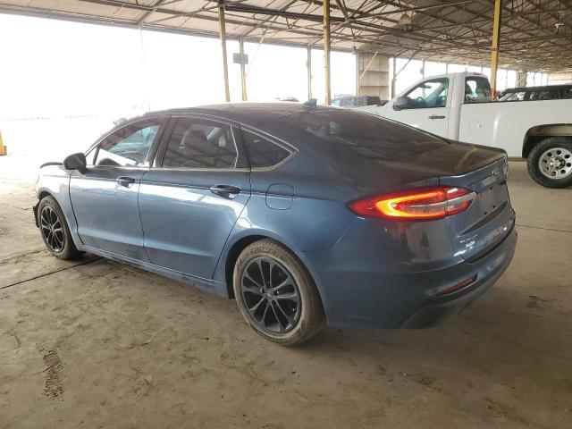 3FA6P0HD9KR173053 - 2019 FORD FUSION SE BLUE photo 2