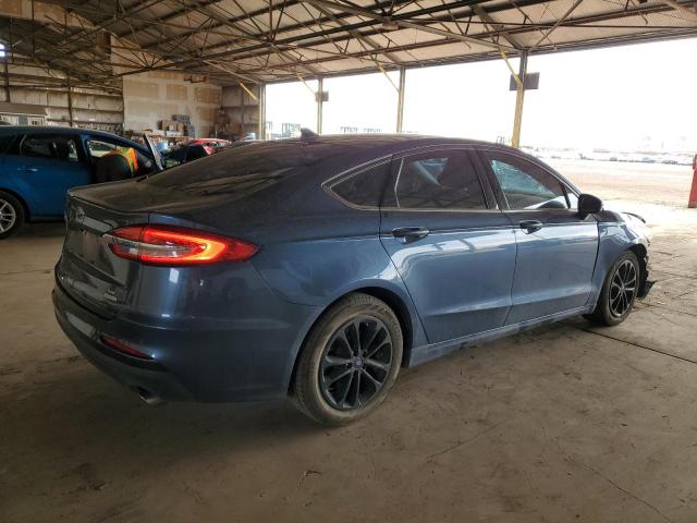 3FA6P0HD9KR173053 - 2019 FORD FUSION SE BLUE photo 3