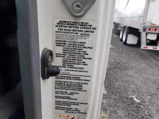 54DC4W1B5GS803451 - 2016 ISUZU NPR HD 白色 照片 13