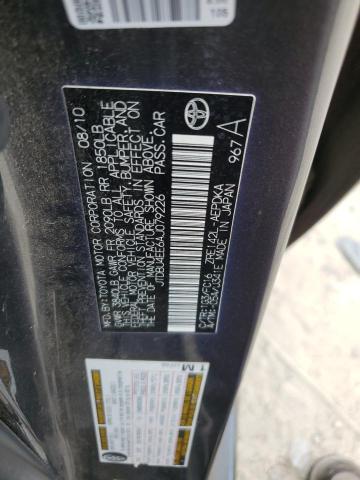 JTDBU4EE6AJ079226 - 2010 TOYOTA COROLLA BASE Grafitowy zdjęcie 12
