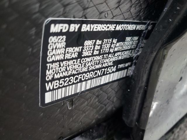 WB523CF09RCN71504 - 2024 BMW IX XDRIVE50 Szary zdjęcie 13