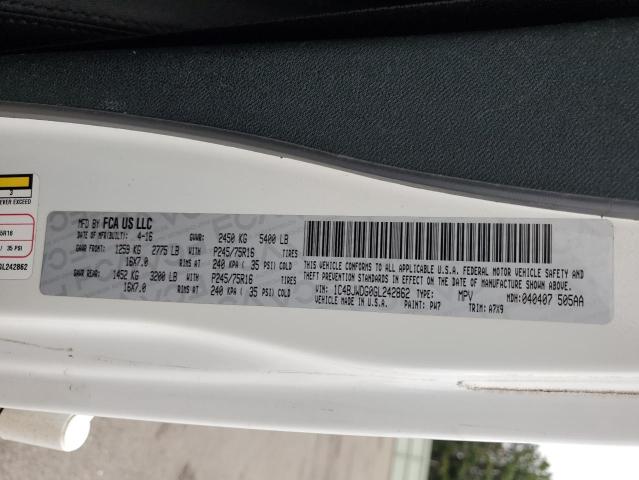 1C4BJWDG0GL242862 - 2016 JEEP WRANGLER U SPORT Blanc photo 13