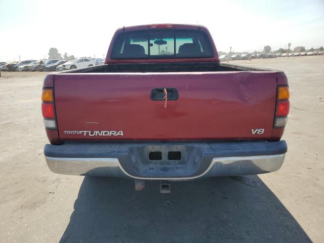 5TBRT3416YS103072 - 2000 TOYOTA TUNDRA ACCESS CAB ბურგუნდია ფოტო 6
