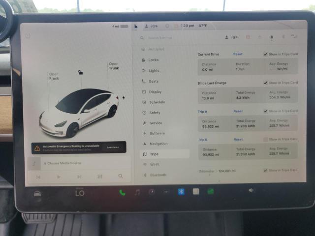 5YJ3E1EA0MF921390 - 2021 TESLA MODEL 3 WHITE photo 9