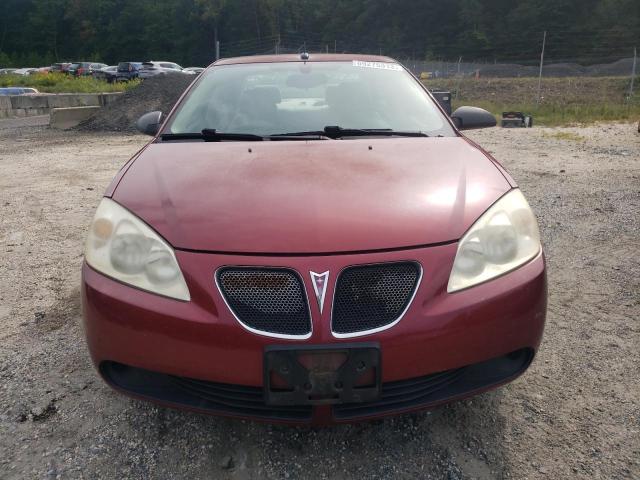 1G2ZF57B684159611 - 2008 PONTIAC G6 VALUE LEADER BURGUNDY photo 5