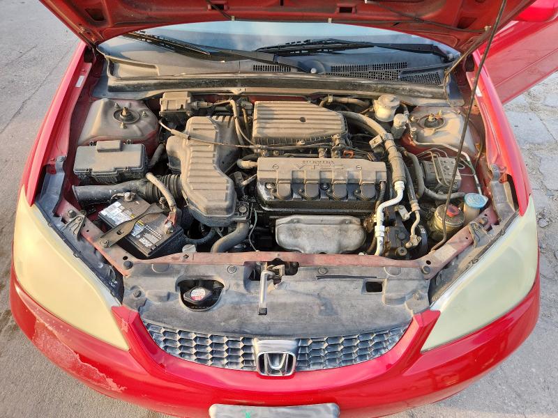 1HGEM21964L035974 - 2004 HONDA CIVIC EX RED photo 11