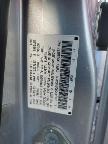 1HGCM55806A070874 - 2006 HONDA ACCORD EX SILVER photo 13
