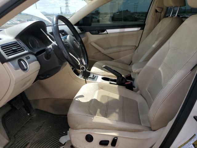 1VWBH7A31DC001159 - 2013 VOLKSWAGEN PASSAT SE WHITE photo 7