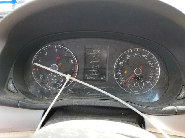 1VWBH7A31DC001159 - 2013 VOLKSWAGEN PASSAT SE WHITE photo 9