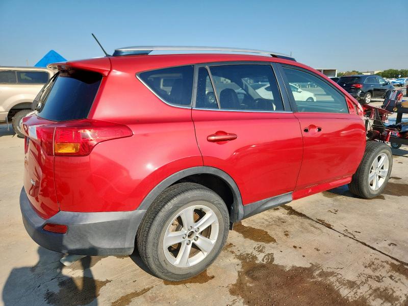 JTMWFREV4EJ006841 - 2014 TOYOTA RAV4 XLE RED photo 3