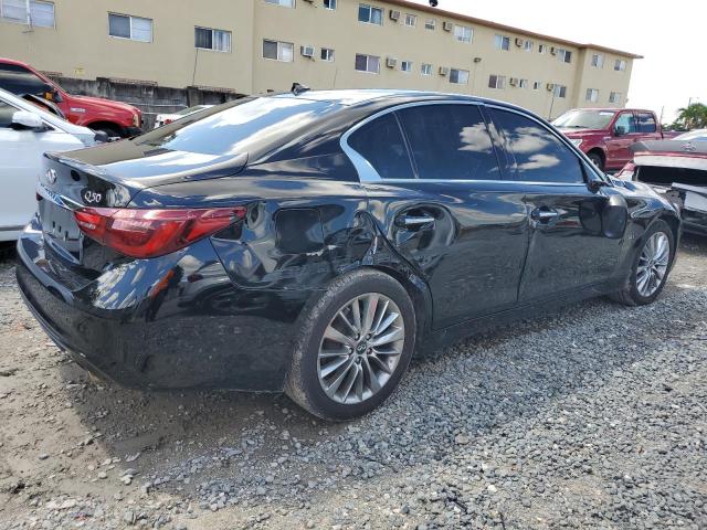 JN1EV7ARXKM555064 - 2019 INFINITI Q50 LUXE BLACK photo 3