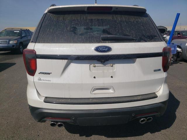 1FM5K8GTXJGB74967 - 2018 FORD EXPLORER SPORT WHITE photo 6