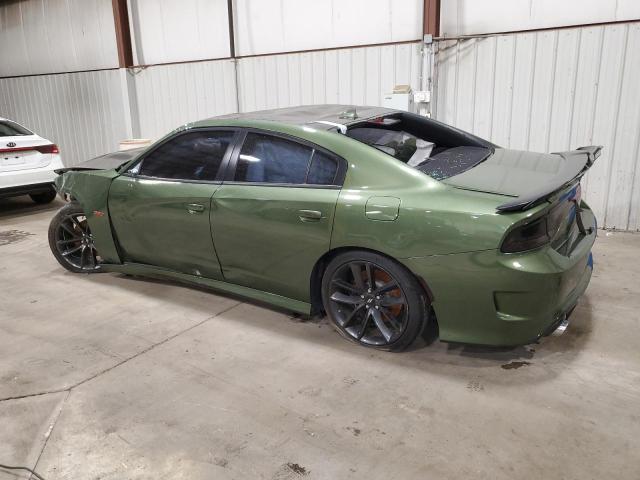 2C3CDXGJ6KH553022 - 2019 DODGE CHARGER SCAT PACK GREEN photo 2