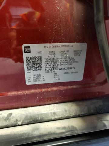 5GAERBKW5MJ218879 - 2021 BUICK ENCLAVE ESSENCE Qırmızı foto 13
