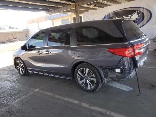 5FNRL6H80NB015540 - 2022 HONDA ODYSSEY TOURING GRAY photo 2