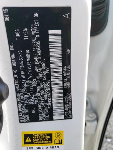 5TDKKRFH6FS093293 - 2015 TOYOTA HIGHLANDER XLE WHITE photo 13