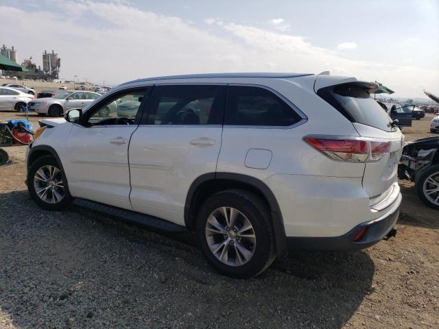 5TDKKRFH6FS093293 - 2015 TOYOTA HIGHLANDER XLE WHITE photo 2