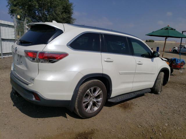 5TDKKRFH6FS093293 - 2015 TOYOTA HIGHLANDER XLE WHITE photo 3
