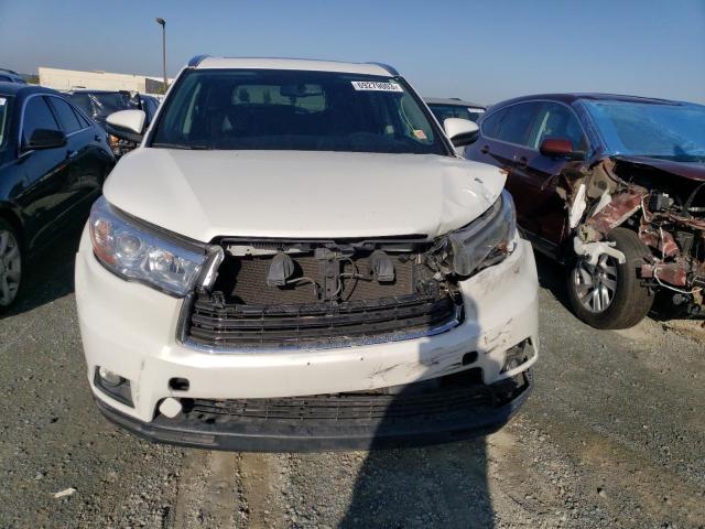 5TDKKRFH6FS093293 - 2015 TOYOTA HIGHLANDER XLE WHITE photo 5
