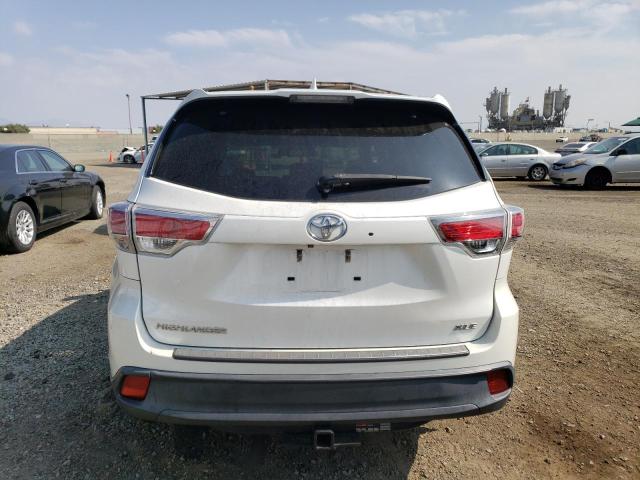 5TDKKRFH6FS093293 - 2015 TOYOTA HIGHLANDER XLE WHITE photo 6
