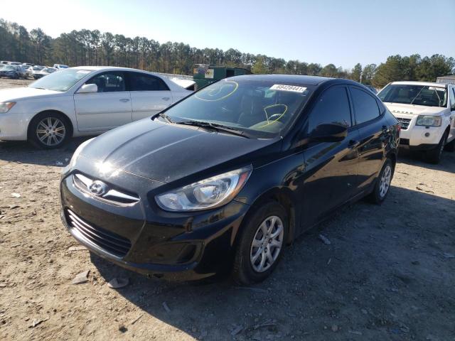 KMHCT4AE1DU398447 - 2013 HYUNDAI ACCENT GLS BLACK photo 2