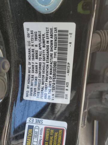 19XFA1F63BE003980 - 2011 HONDA CIVIC LX-S 黑色 照片 13