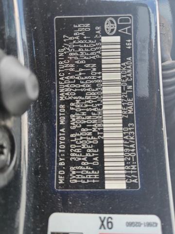 2T1BURHE1JC030844 - 2018 TOYOTA COROLLA L 黑色 照片 13