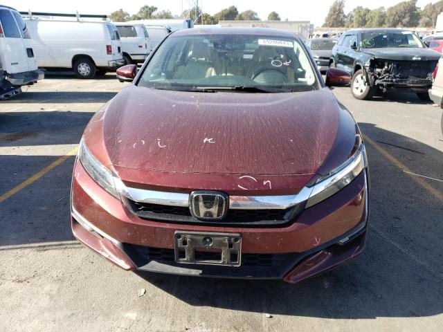 JHMZC5F32JC007902 - 2018 HONDA CLARITY TOURING BURGUNDY photo 5