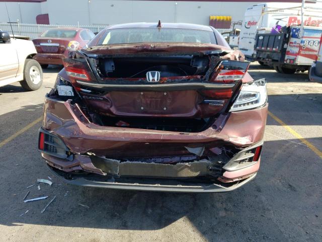 JHMZC5F32JC007902 - 2018 HONDA CLARITY TOURING BURGUNDY photo 6