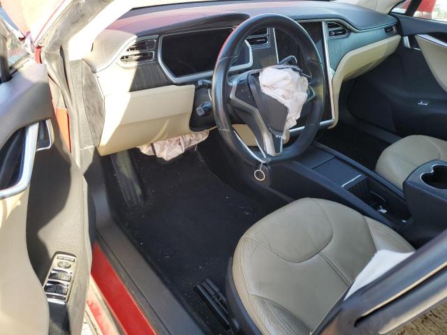 5YJSA1DN2DFP09523 - 2013 TESLA MODEL S RED photo 8