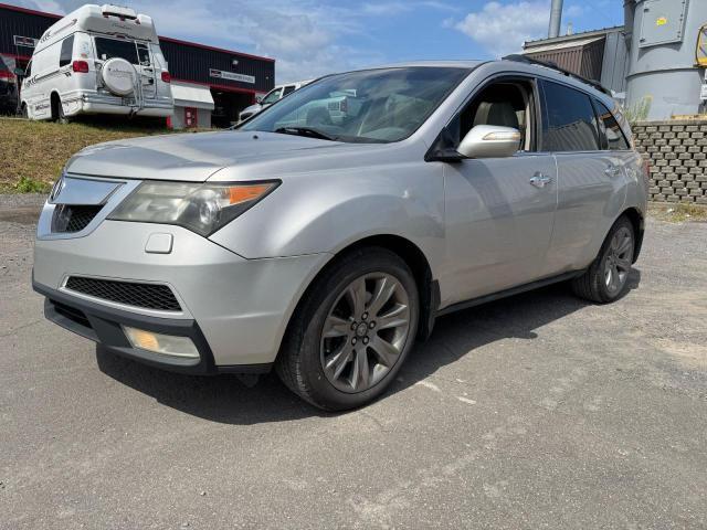 2HNYD2H75BH002310 - 2011 ACURA MDX ADVANCE GRAY photo 2