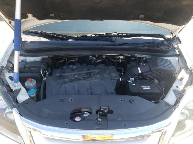 5FNRL3H9XAB005406 - 2010 HONDA ODYSSEY TOURING WHITE photo 12