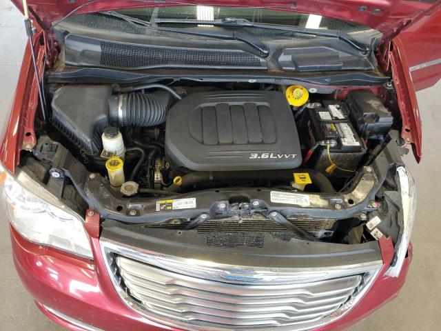 2C4RC1BG0FR577575 - 2015 CHRYSLER TOWN & COU TOURING RED photo 12
