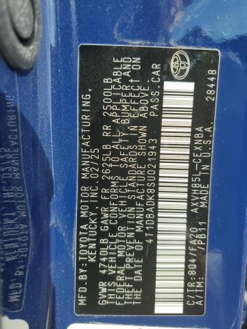4T1DBADK8SU021943 - 2025 TOYOTA CAMRY XSE 蓝色 照片 12