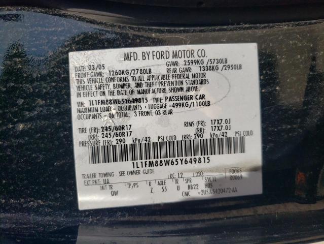 1L1FM88W65Y649815 - 2005 LINCOLN TOWN CAR EXECUTIVE BLACK photo 13