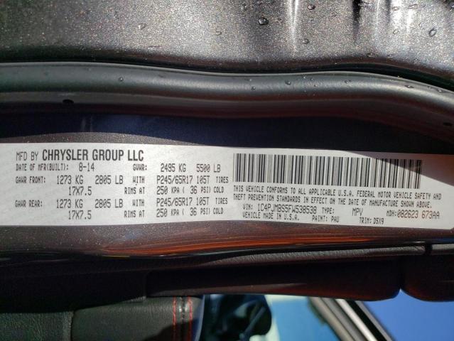 1C4PJMBS5FW538538 - 2015 JEEP CHEROKEE TRAILHAWK გრაფიტი ფოტო 13