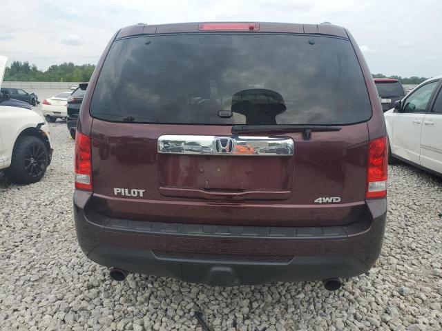 5FNYF4H5XDB035029 - 2013 HONDA PILOT EXL MAROON photo 6