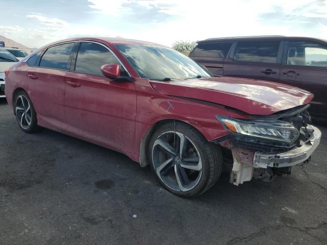 1HGCV1F36JA111204 - 2018 HONDA ACCORD SPORT Красный фото 4