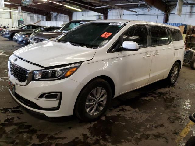 KNDMA5C10K6508985 - 2019 KIA SEDONA L WHITE photo 1